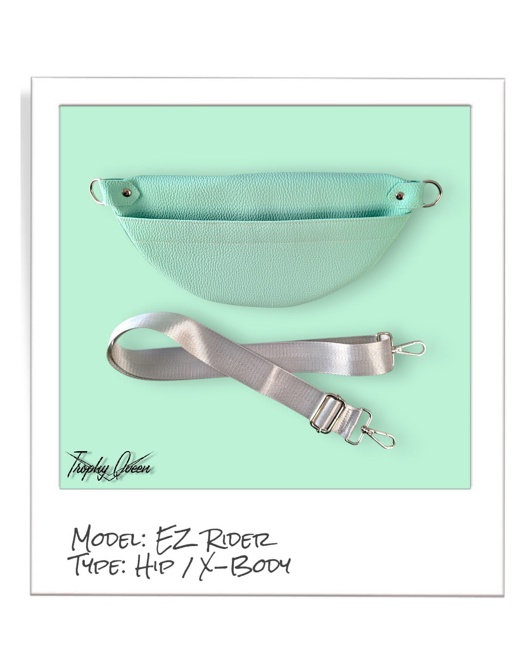 EZ Rider - Mint / White Flake Stripes - Velvet Leo Lining