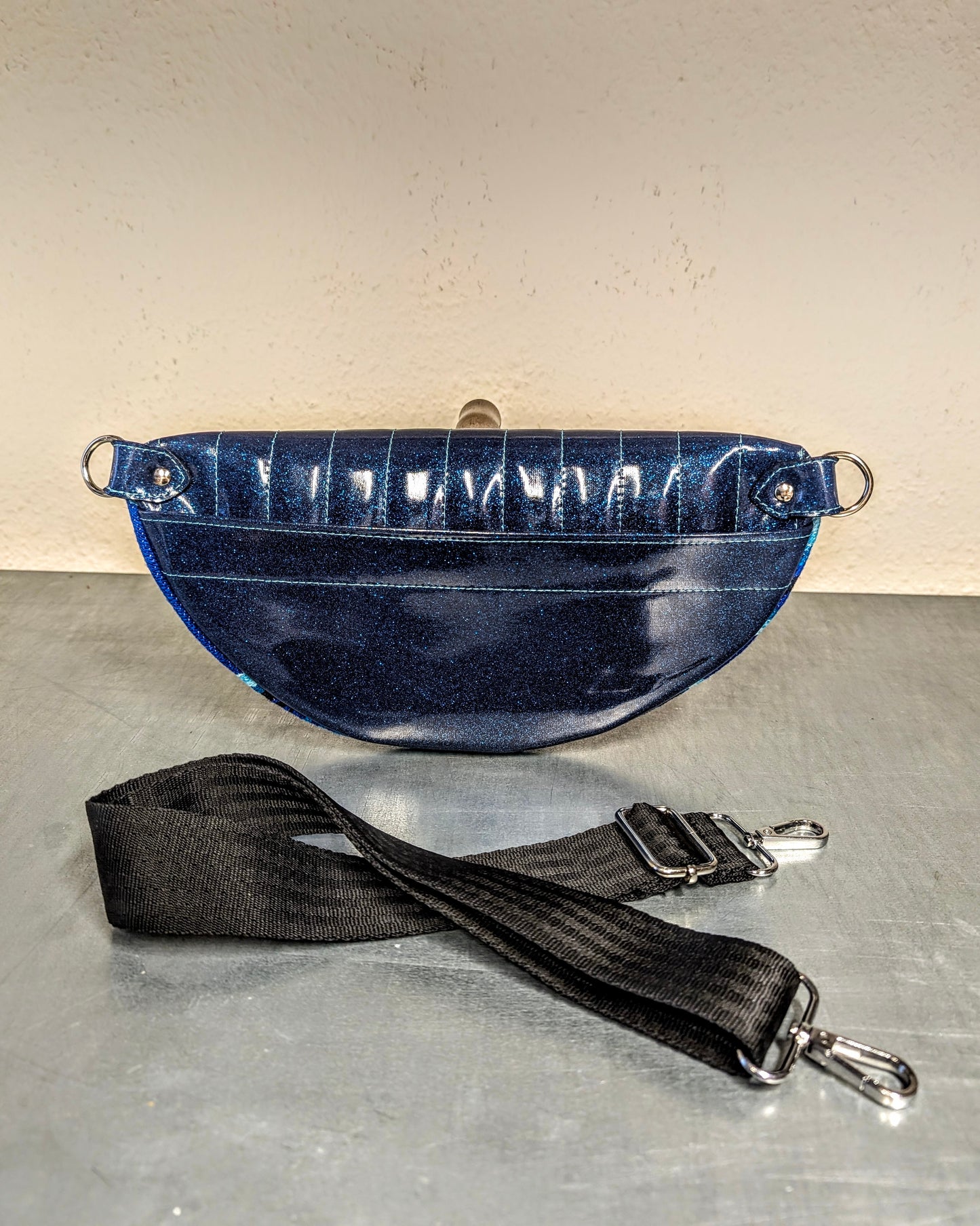 EZ Rider - Blue Mexican Blanket / Blue Glitter - Leopard Lining