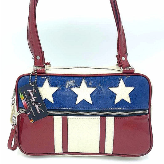 Stars and Stripes GTO Tote Bag - Leopard Lining