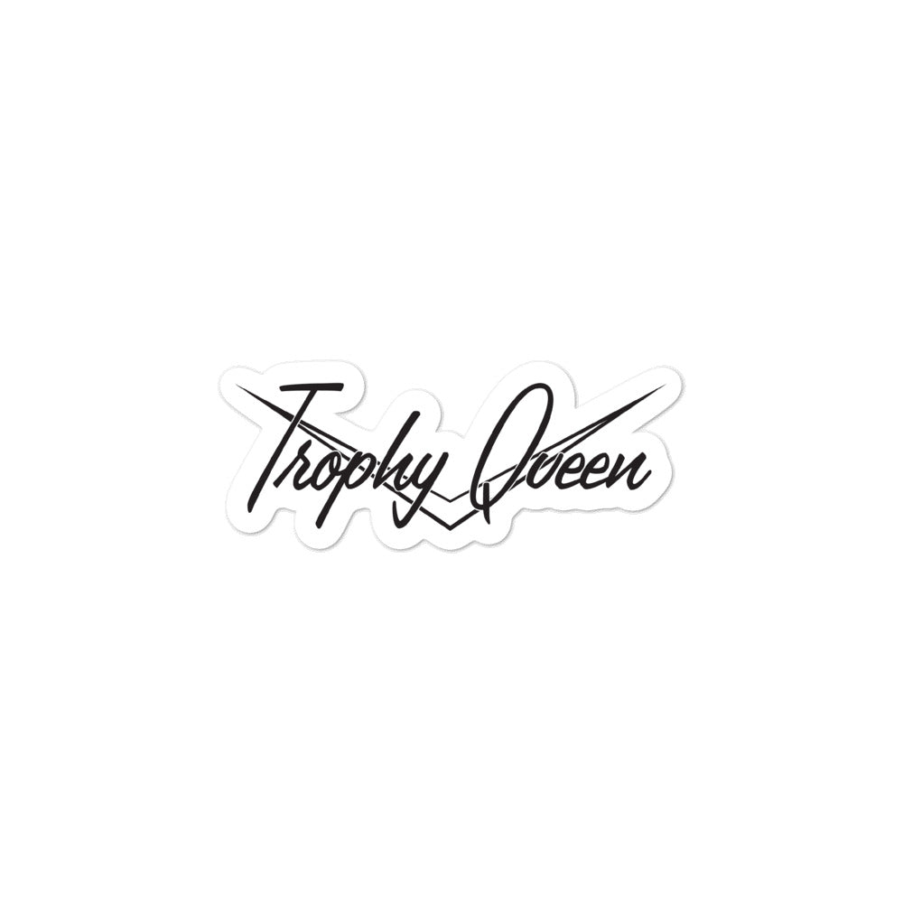Classic Chevron Trophy Queen Logo kiss cut stickers are printed on durable, high opacity adhesive vinyl which makes them perfect for regular indoor use as well as for covering other stickers or paint. The high-quality vinyl ensures fast and easy bubble-free application.