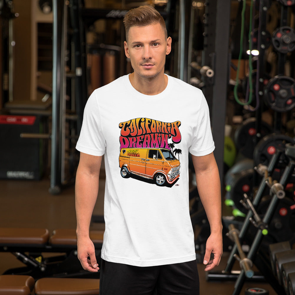 This t-shirt is everything you've dreamed of and more. Trophy Queen California Dreamin' Logo T-shirt by American Artist Jason Cruz feels is made of 100% combed and ring-spun cotton, soft, and lightweight, with the right amount of stretch. It's comfortable and flattering for both men and women with shoulder-to-shoulder taping.