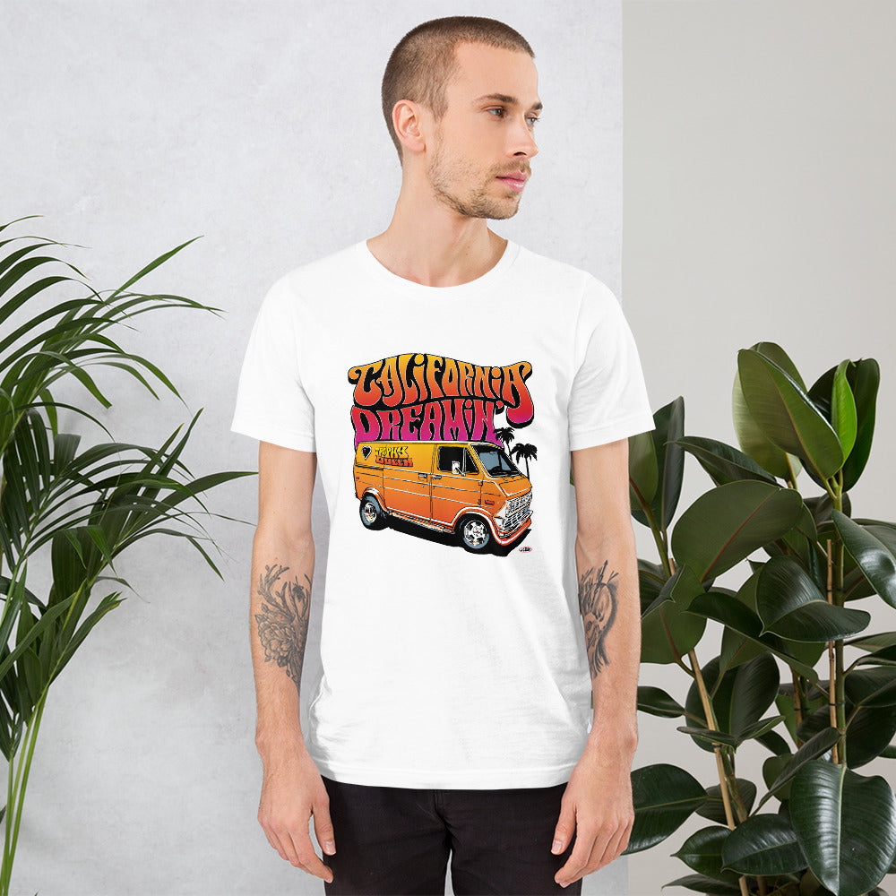This t-shirt is everything you've dreamed of and more. Trophy Queen California Dreamin' Logo T-shirt by American Artist Jason Cruz feels is made of 100% combed and ring-spun cotton, soft, and lightweight, with the right amount of stretch. It's comfortable and flattering for both men and women with shoulder-to-shoulder taping.