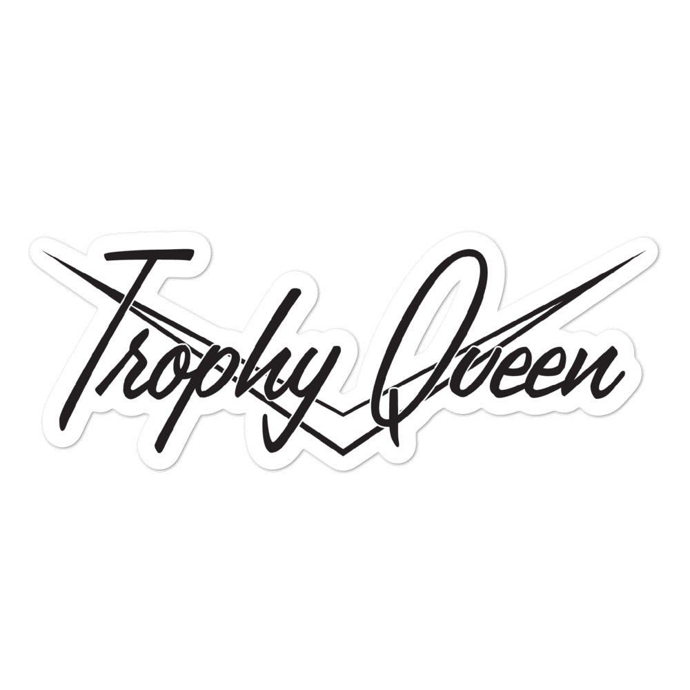 Classic Chevron Trophy Queen Logo kiss cut stickers are printed on durable, high opacity adhesive vinyl which makes them perfect for regular indoor use as well as for covering other stickers or paint. The high-quality vinyl ensures fast and easy bubble-free application.