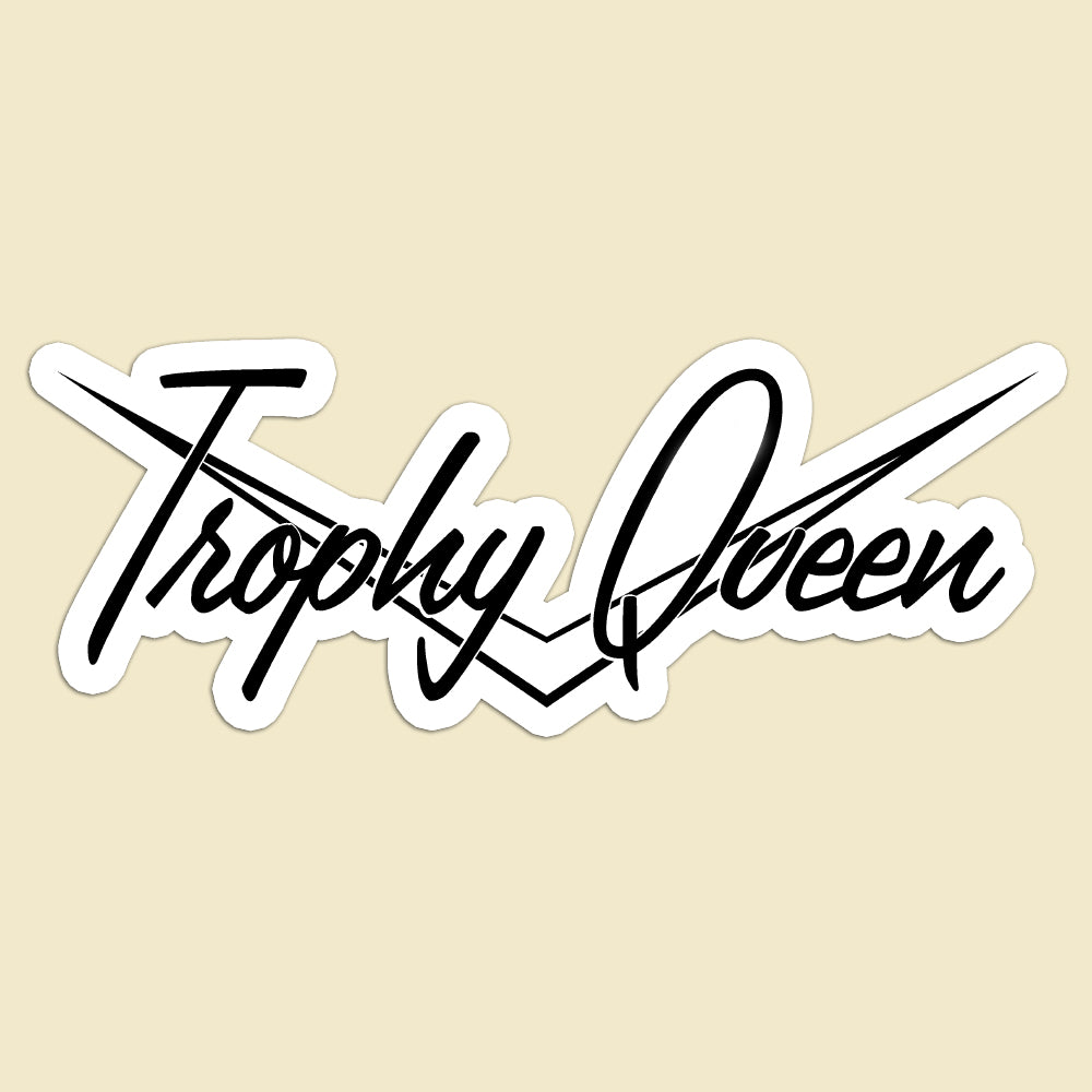 Classic Chevron Trophy Queen Logo kiss cut stickers are printed on durable, high opacity adhesive vinyl which makes them perfect for regular indoor use as well as for covering other stickers or paint. The high-quality vinyl ensures fast and easy bubble-free application.