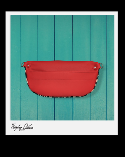 Big EZ - Quilted Leopard / Poppy Red Leatherette - Serape Lining