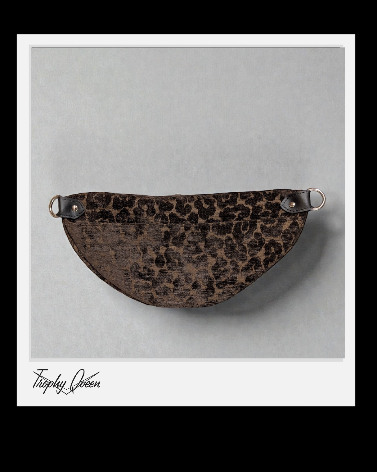 EZ Rider - Dark Chocolate Leopard Chenielle / Maroon Lining