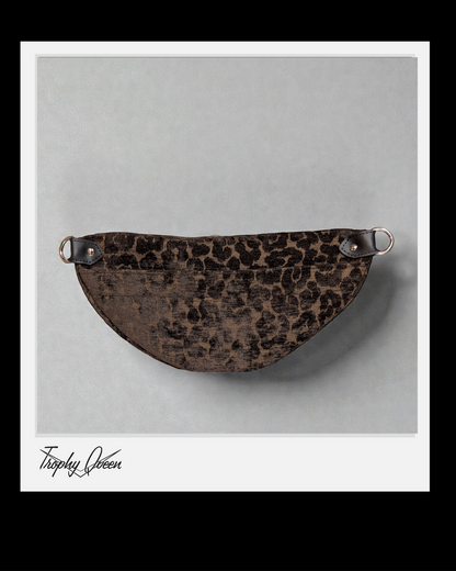EZ Rider - Dark Chocolate Leopard Chenielle / Maroon Lining