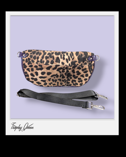 Big EZ with Bolts- Purple Flake / Quilted Leopard - Purple Lining