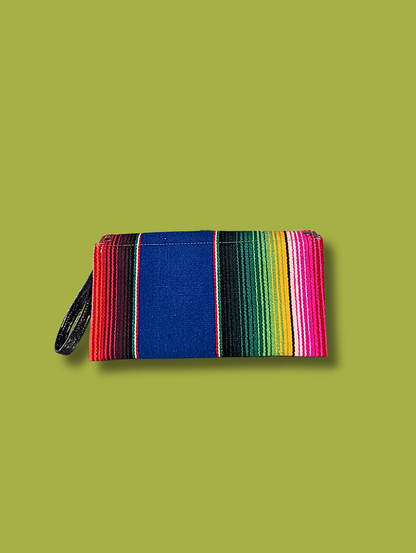 Clutch Wallet - Mex / Coal Black Flake Leopard Satin Lining