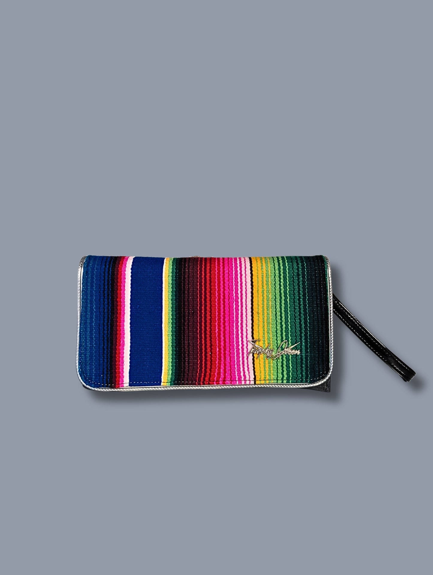 Clutch Wallet - Mex / Atomic Black -  Leopard Satin Lining