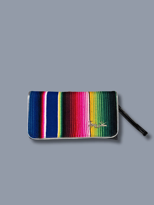 Clutch Wallet - Mex / Atomic Black -  Leopard Satin Lining