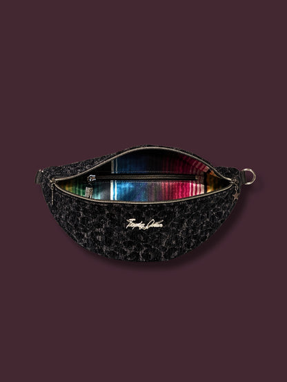EZ Rider - Black Panther Jacquard / Fiesta Print Satin Lining