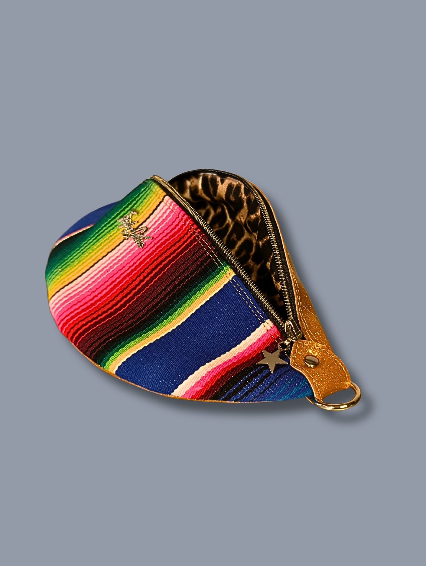 EZ Rider - Mexican Blanket / Marigold Glitter - Leopard Canvas Lining