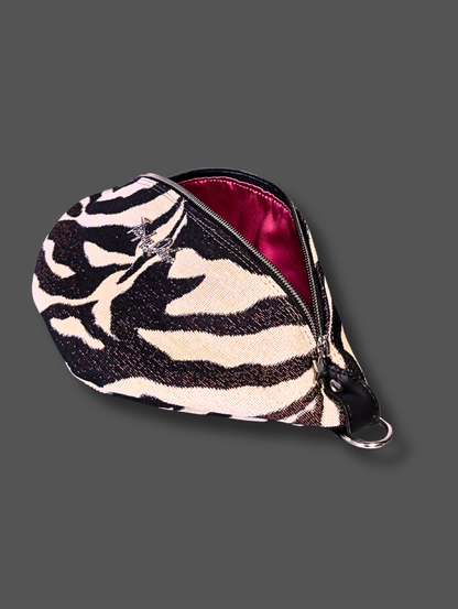 EZ Rider - Zebra Tapestry / Hot Pink Satin Lining