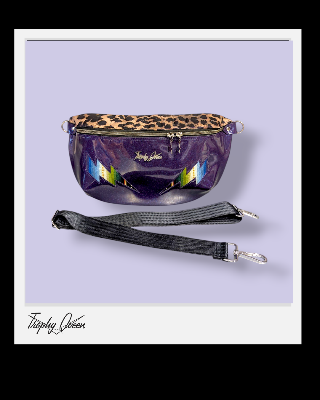 Big EZ with Bolts- Purple Flake / Quilted Leopard - Purple Lining