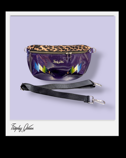 Big EZ with Bolts- Purple Flake / Quilted Leopard - Purple Lining