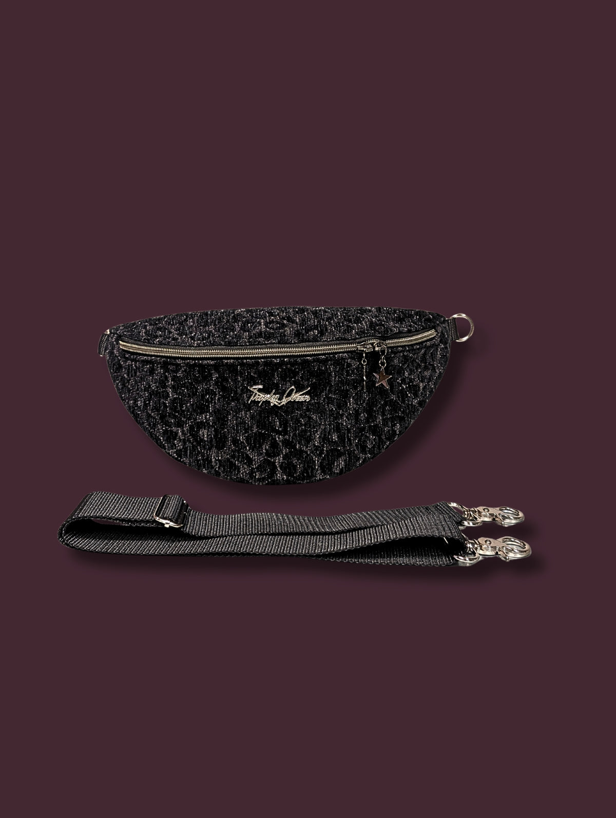 EZ Rider - Black Panther Jacquard / Fiesta Print Satin Lining