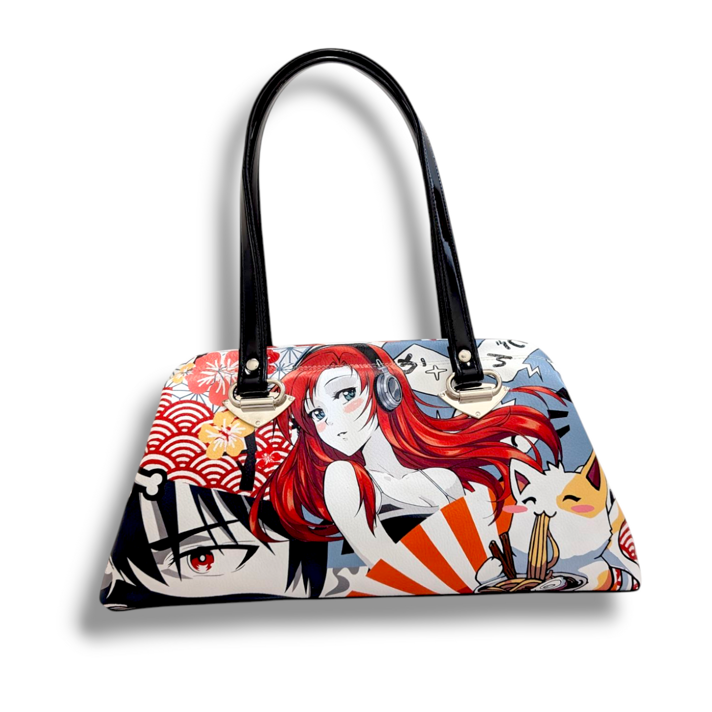 Dita Handbag - Manga Vinyl / Black Lining