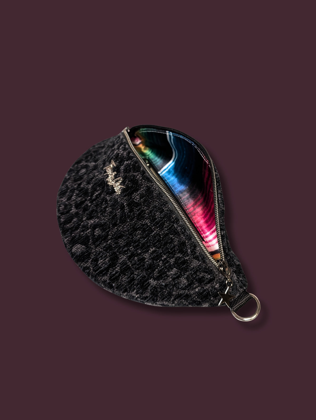 EZ Rider - Black Panther Jacquard / Fiesta Print Satin Lining