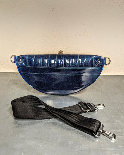 EZ Rider - Blue Mexican Blanket / Blue Glitter - Leopard Lining