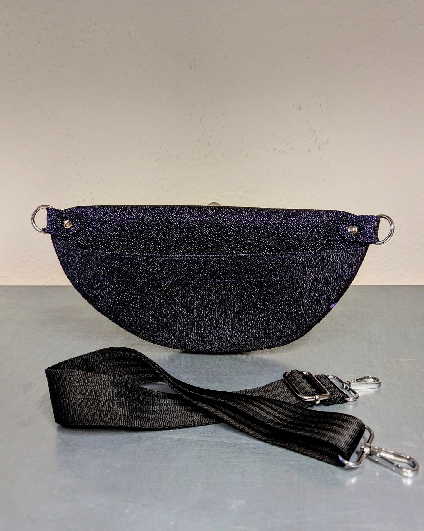 EZ Rider - Purple Mexican Blanket / Dark Violet Stingray - Leopard Lining