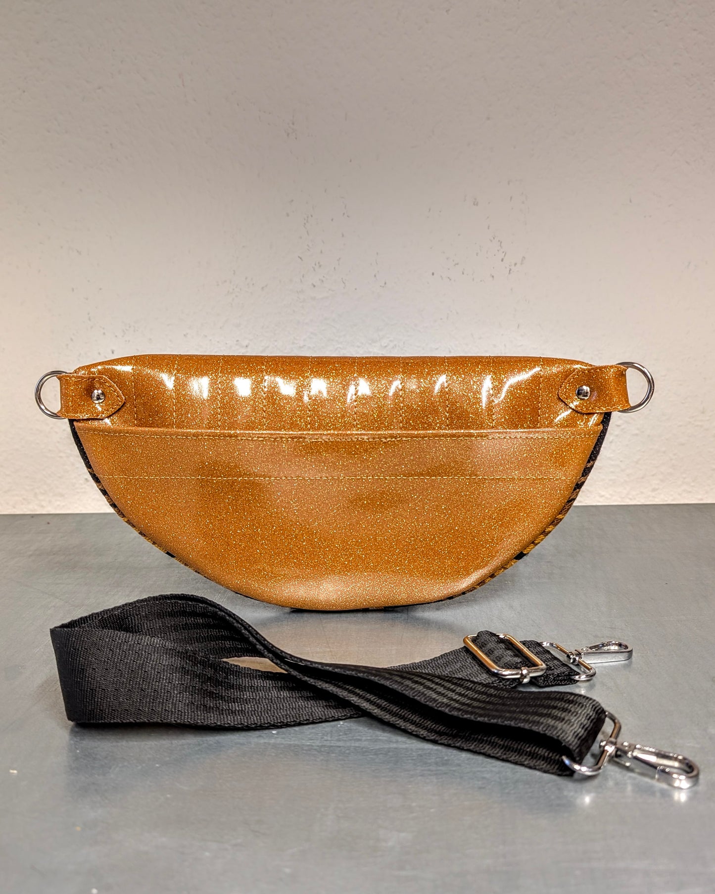 EZ Rider - Brown Mexican Blanket / Marigold Glitter - Leopard Lining