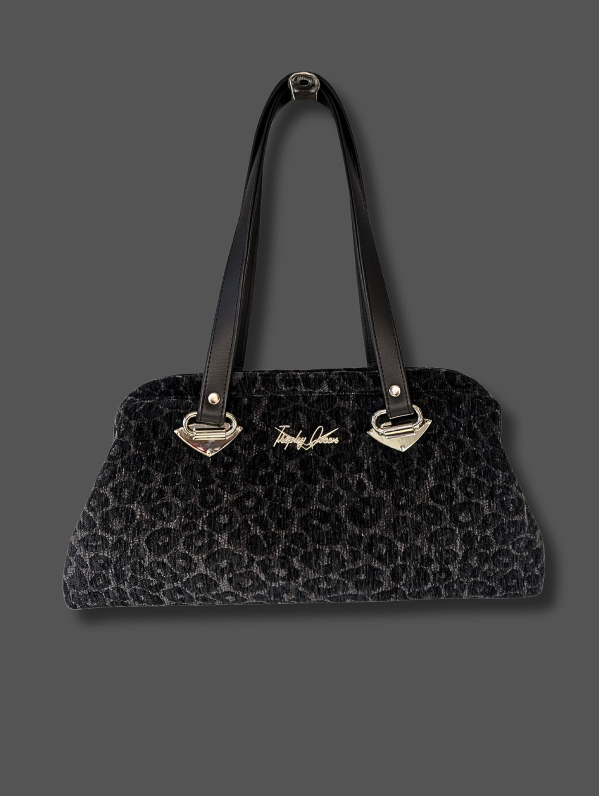 Black Panther Jacquard Handbag / Fiesta Print Satin Lining