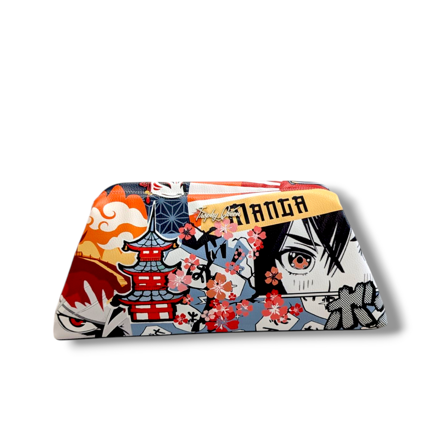 Dita Clutch Bag - Manga Vinyl / Black Lining