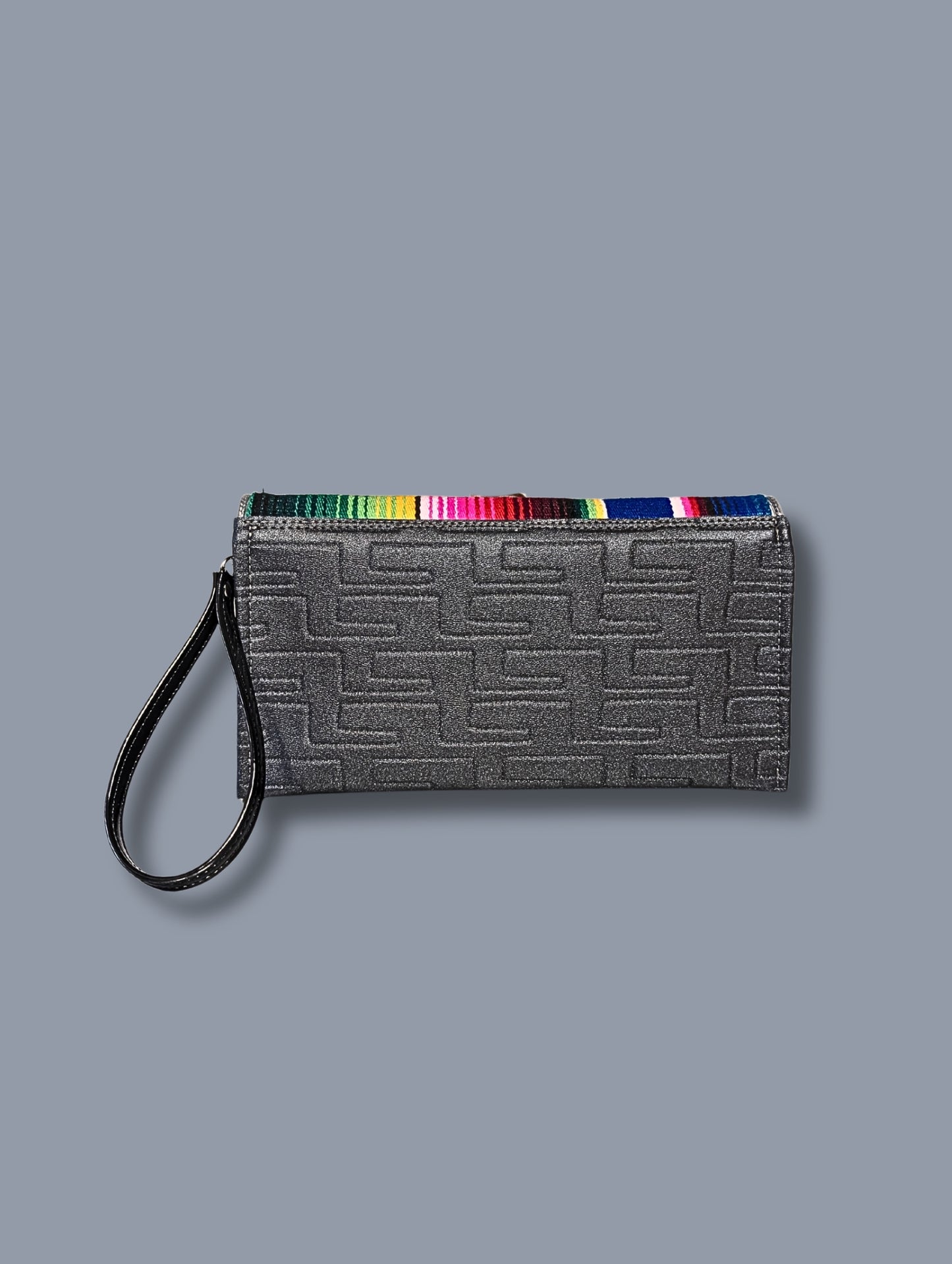 Clutch Wallet - Mex / Atomic Black -  Leopard Satin Lining