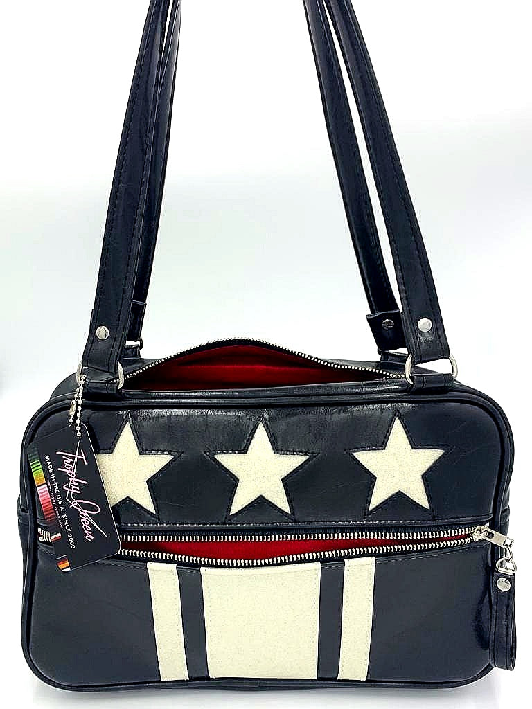 Stars and Stripes GTO - Grease Black / White Glitter Stars and Stripes - Red Lining