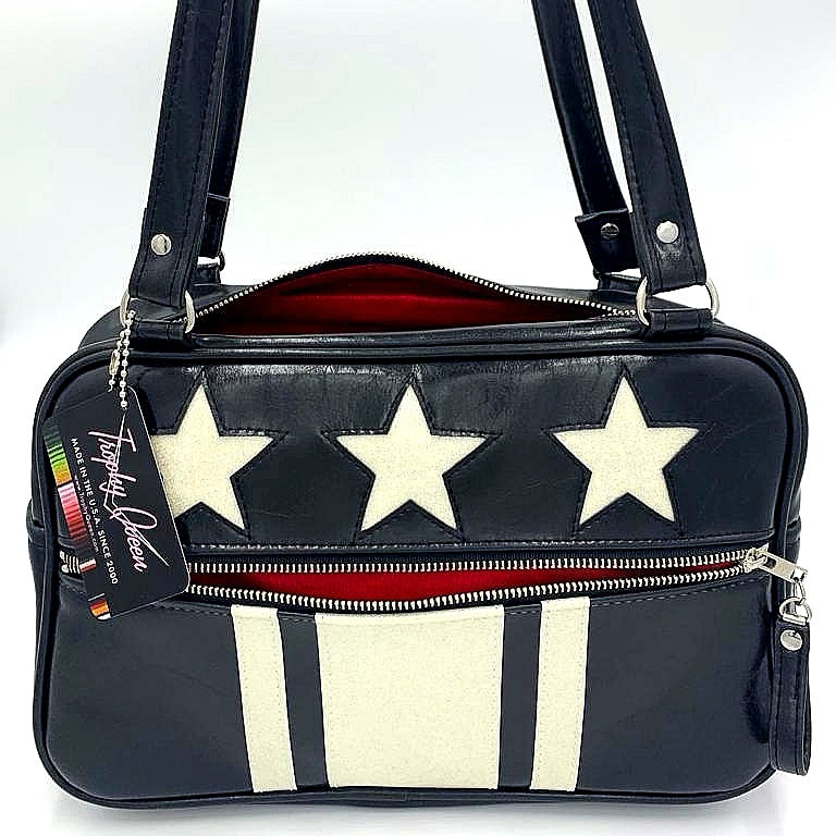 Stars and Stripes GTO - Grease Black / White Glitter Stars and Stripes - Red Lining
