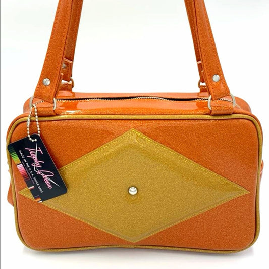 Bel-Air Tote - Tangerine / Marigold - Leopard Lining