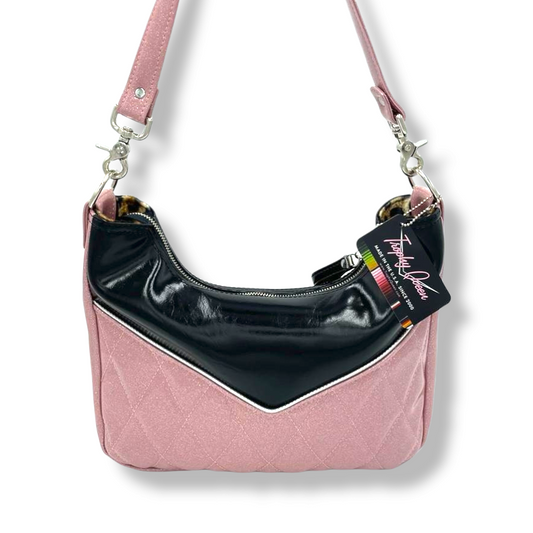 Diamond Pleat Skyliner - Blush Pink / Grease Black - Leo Lining