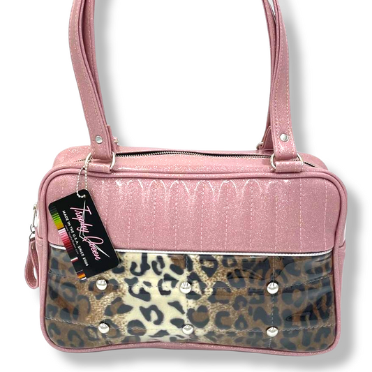Lincoln Tote - Leopard Print  / Blush Pink - Leo Lining