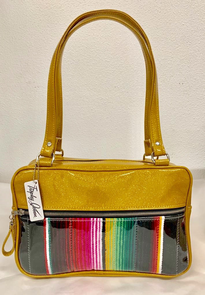 Fairlane Tote Bag - Mexican Blanket with Clear Overlay / Marigold Glit – Trophy  Queen