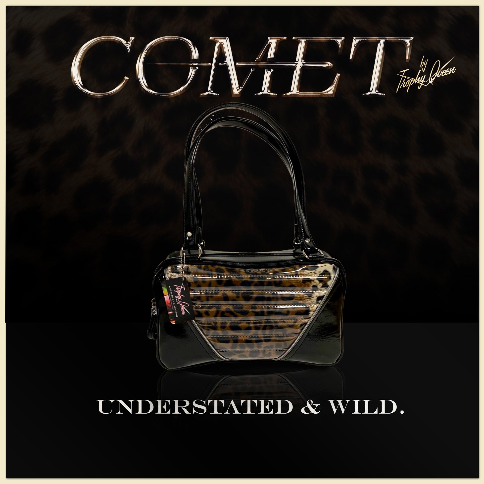 Comet Features: Handcrafted in California Dimensions: 13" x 6" x 4" 21" Straps (Approx.) with Nickel Hardware Comes with an Extra Set of Replacement Straps! Inside Zipper Pocket (With Serial Number Inside) Inside Open Divided Pocket Inside Trophy Queen Label Vinyl Zipper Pull Nickel Feet Ships from California Made to Order - Please Allow 3-4 Weeks to Ship