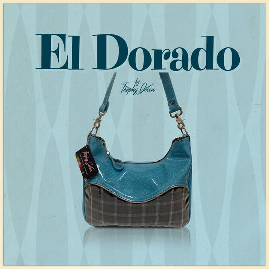 El Dorado Features: Handcrafted in California Approx. Measures 12" Across x 9" Center Height x 2.5" Wide (30.5cm x 23cm x 6cm) Inside Zipper Pocket Inside Open Divided Pocket 26” Shoulder Strap Inside Hidden Serial Number Made to Order Ships from California in 2-3 Weeks